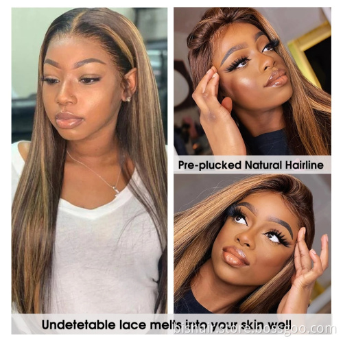 Black Lady 4/27 Wavy Human Hair Remy Wig Brazil 100% Real Hair Straight Hair Bundle Wig Closed Pre-pull Wholesale Dealer Offer